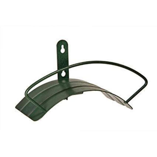 Yard Butler Deluxe Heavy Duty Wall Mount Hose Hanger Easily Holds 100’ Of 5/8’ Hose Solid Steel Extra Bracing And Patented Design In and DECORATIVE DESIGNS IHCWM-1 Textured Forest Green