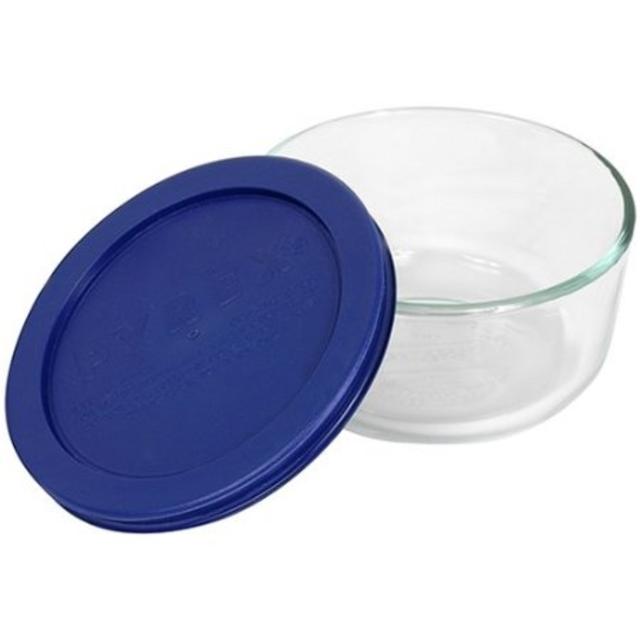 Pyrex Storage Plus 7-Cup Round Glass Food Storage Dish