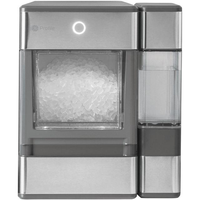 GE Profile Opal | Countertop Nugget Ice Maker | Portable Ice Machine Complete with Bluetooth Connectivity | Smart Home Kitchen Essentials | Stainless Steel Finish | Up to 24 lbs. of Ice Per Day