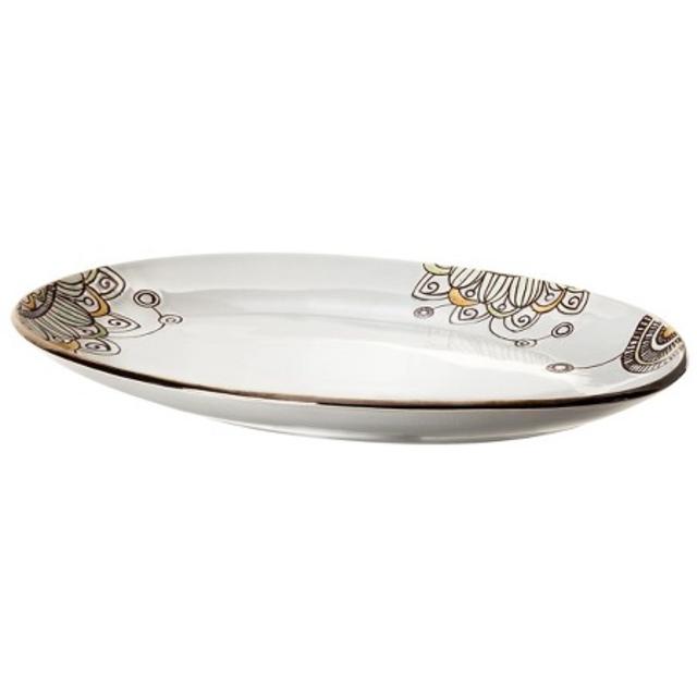Vermillion Ceramic Oval Serving Platter - Threshold™