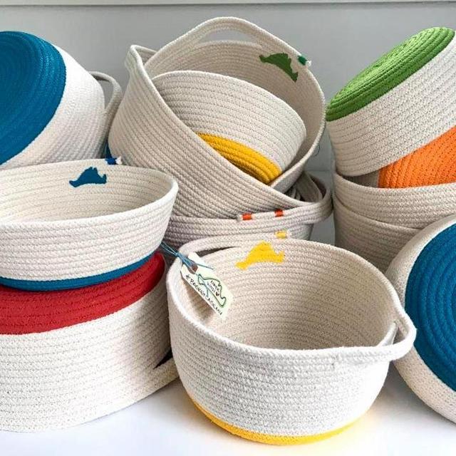 Basketcase MV rope basket, 'Low Tide'