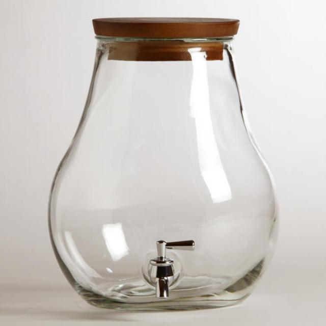 7-Liter Glass Teardrop Tank - World Market