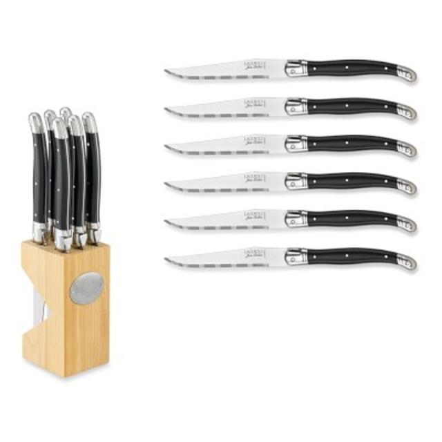 Laguiole Jean Dubost 6-Piece Steak Knife Block Set