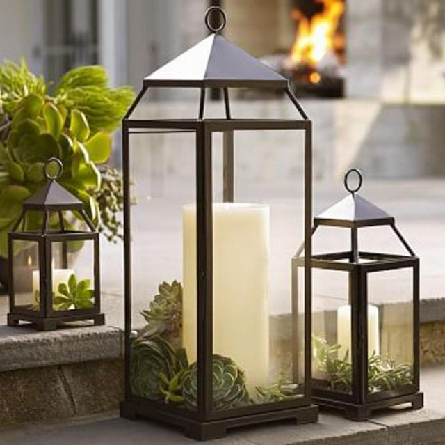 Medium Malta Lantern - Bronze finish