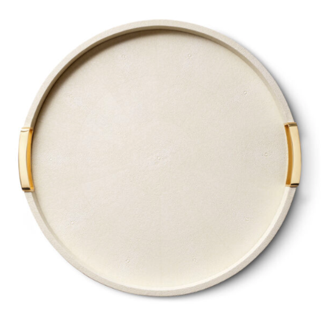 Carina Shagreen Large Round Tray