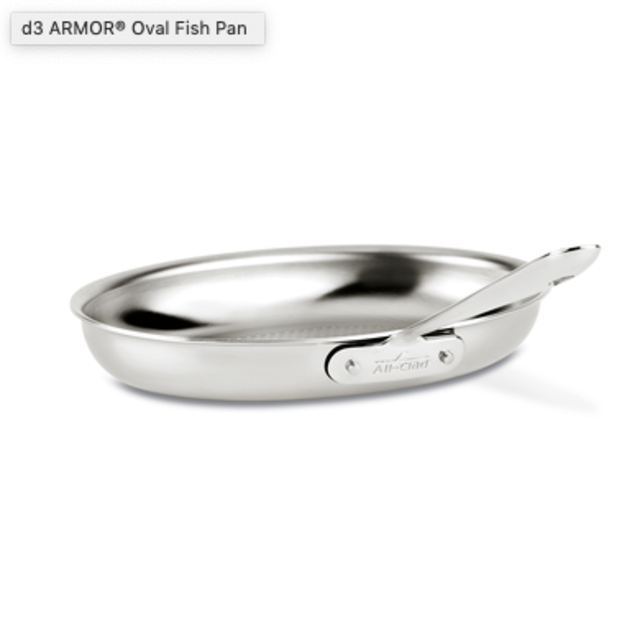ALL-CLAD d3 ARMOR Oval Fish Pan