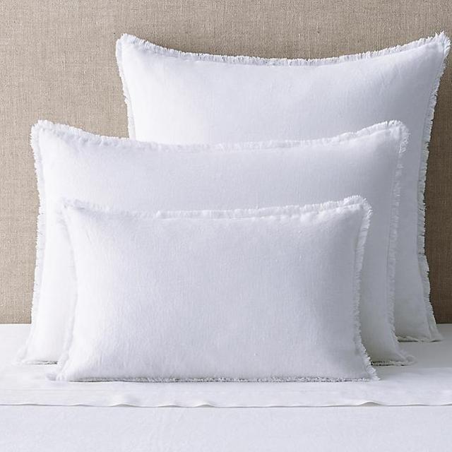 Linen Frayed Edge Sham