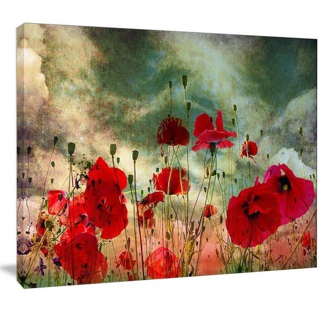 Poppy Wall Art Wrapped Canvas