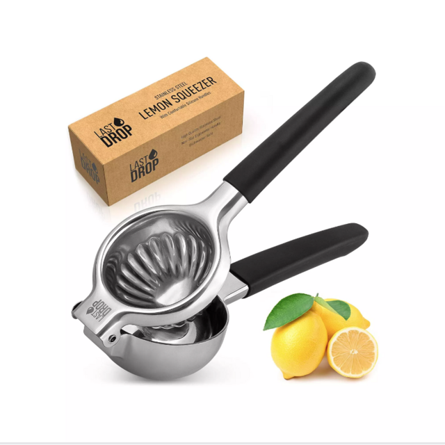 Zulay Kitchen Last Drop Lemon Squeezer Stainless Steel