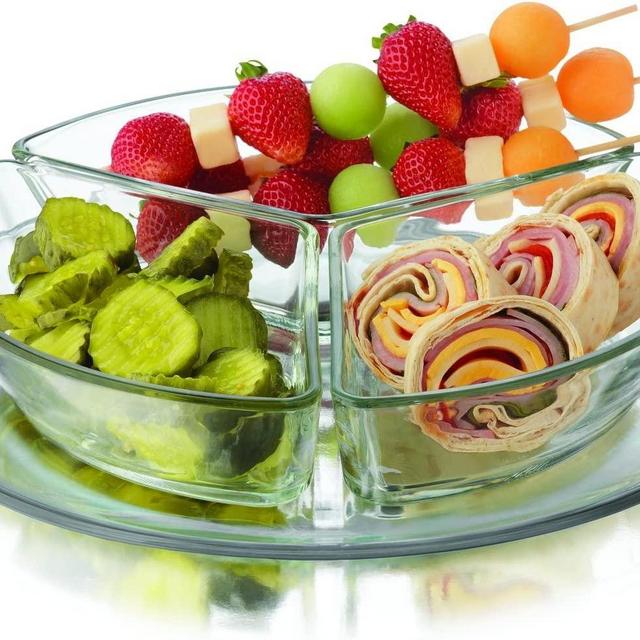 Selene 4 Piece Sectional Glass Server