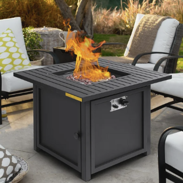 30'' H x 30'' W Steel Propane Outdoor Fire Pit Table