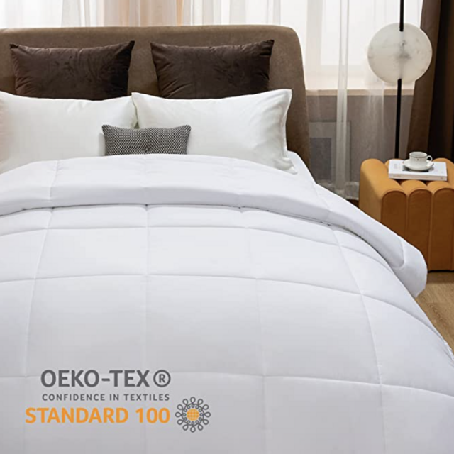 Bedsure California King Comforter Duvet Insert - Down Alternative White Comforter Cal King Size, Quilted All Season California King Duvet Insert with Corner Tabs