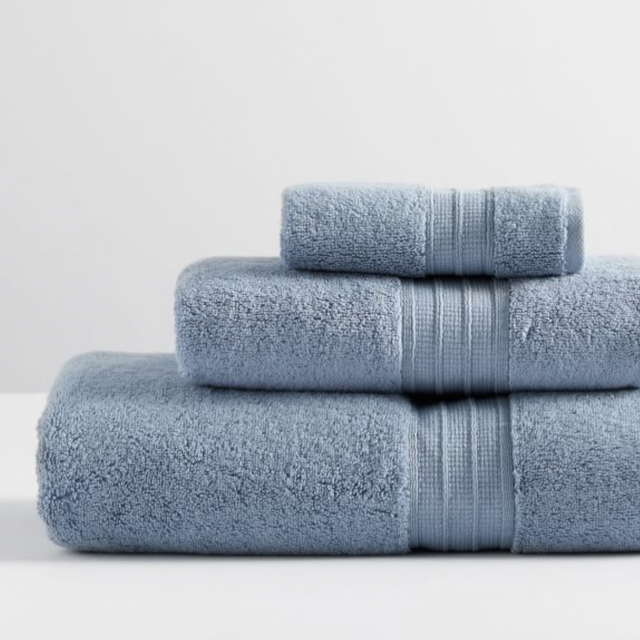 Hydrocotton Organic Quick-Dry Hand Towel (Light Blue)