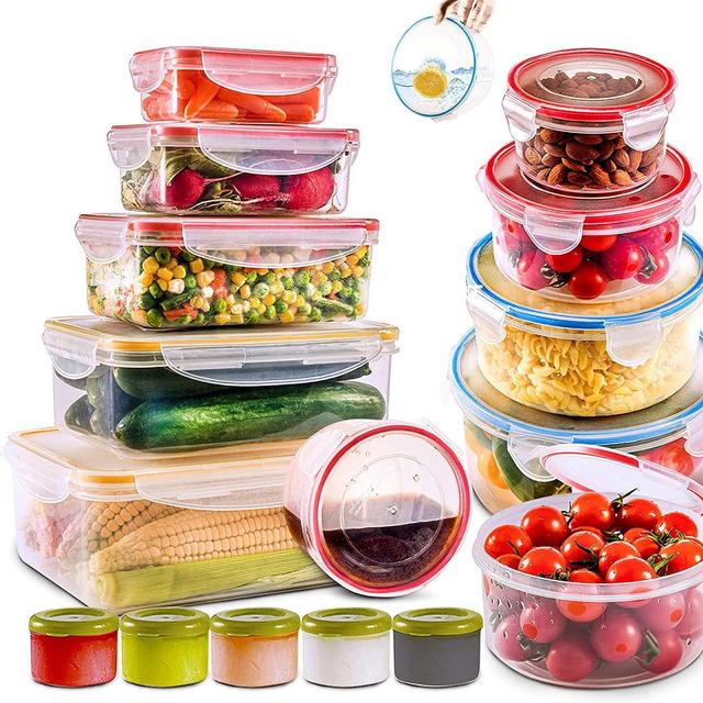 28 PCs Large Food Storage Containers