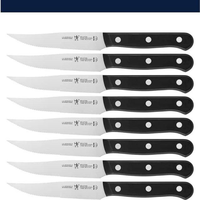 HENCKELS Solution Razor-Sharp Steak Knife Set of 8, German Engineered Informed by 100+ Years of Mastery, Gift Set