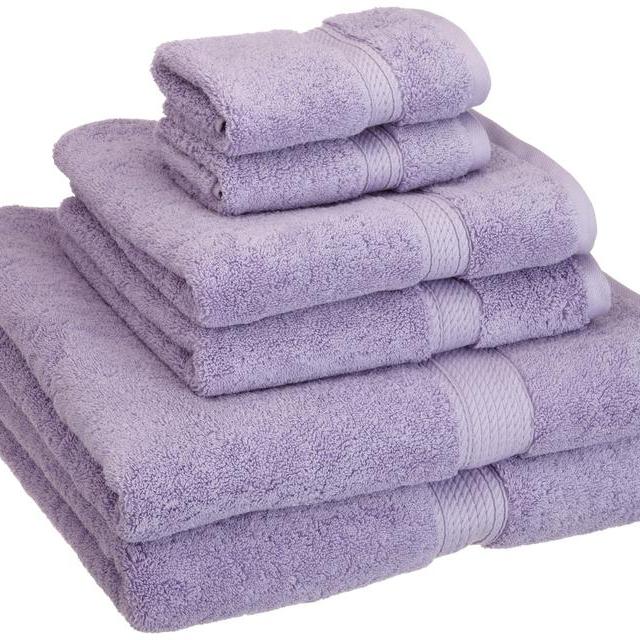 Superior 900 Gram Egyptian Cotton 6-Piece Towel Set, Purple