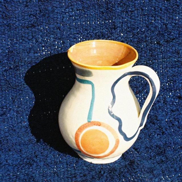 Ceramic Jug, Handmade in Marrakech