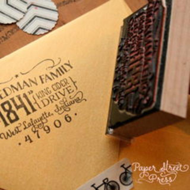 Vintage Inspired Return Address Stamp