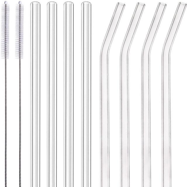Reusable Glass Straws (set of 8)