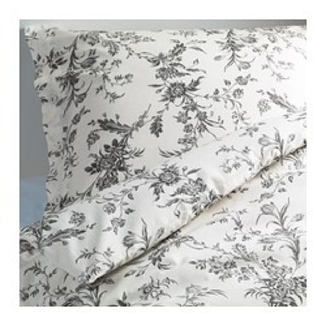 ALVINE KVIST				Duvet cover and pillowcase(s), white, gray