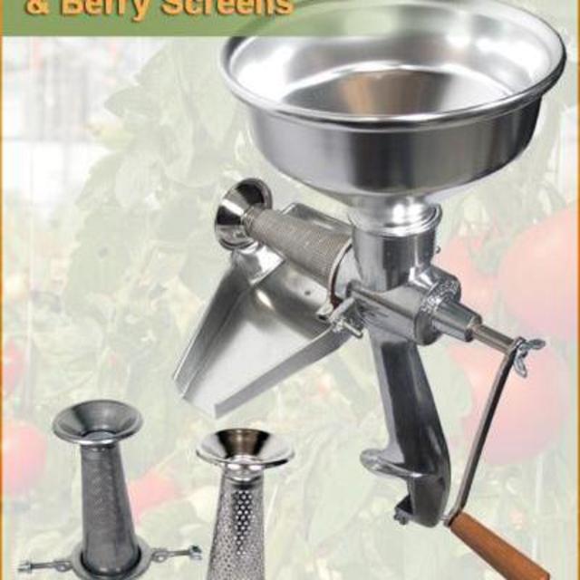 The Original All-Metal Squeezo Manual Tomato Strainer - Deluxe Kit - Standard