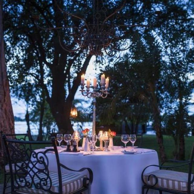 Romantic Candlelit Dinner under the Monkey Tree in Zambia