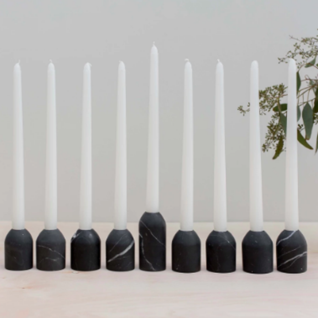 Modern Marble Menorah Set | Handcrafted in Mexico City   – The Citizenry
