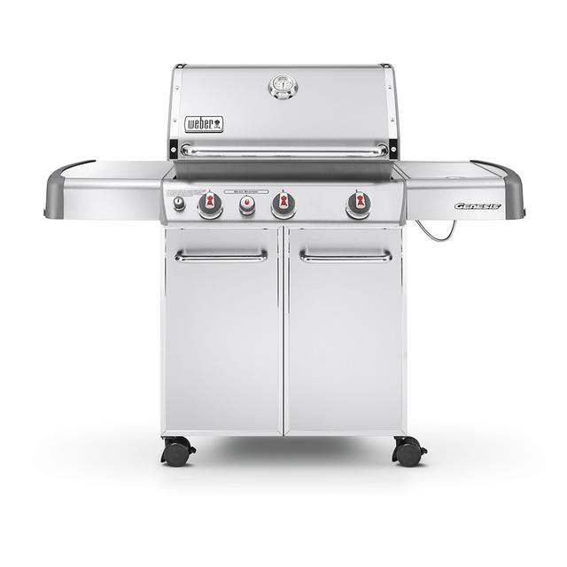 Weber Genesis S-330 Stainless Steel 3-Burner (38,000-BTU) Liquid Propane Gas Grill with Side Burner