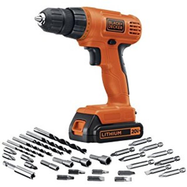 Black & Decker LD120VA 20-Volt MAX Lithium-Ion Drill/Driver with 30 Accessories