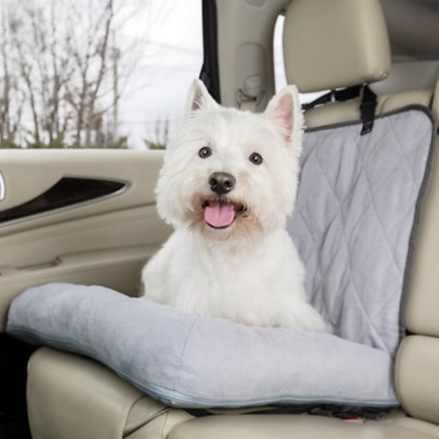 PetSafe Happy Ride Car Seat Dog Bed Bucket, Grey, Small