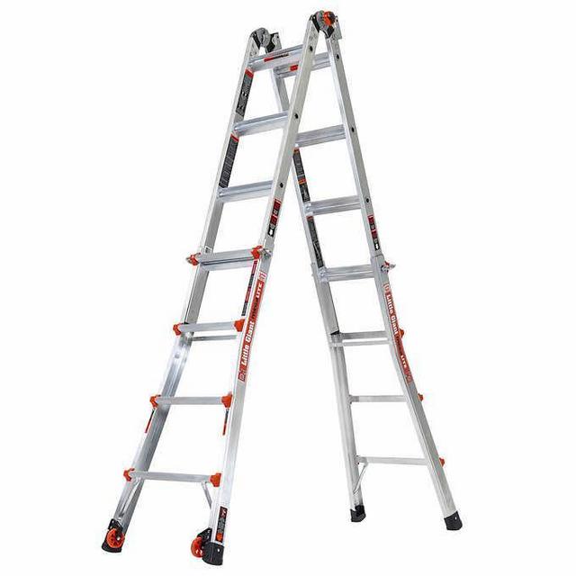 Little Giant MegaLite 17 Ladder with Tip & Glide Wheels