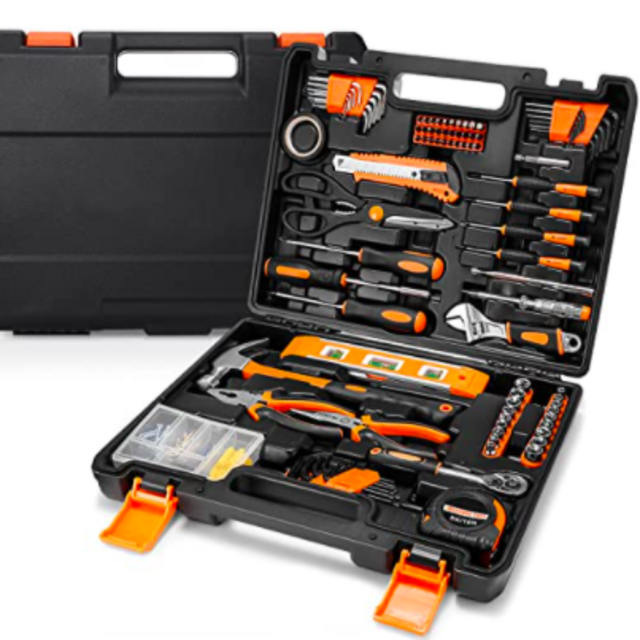 144pcs Home Repair Tool Set, General Household Too Kit, A Must Have Tool Box With Sturdy Storage Case-HHK6A