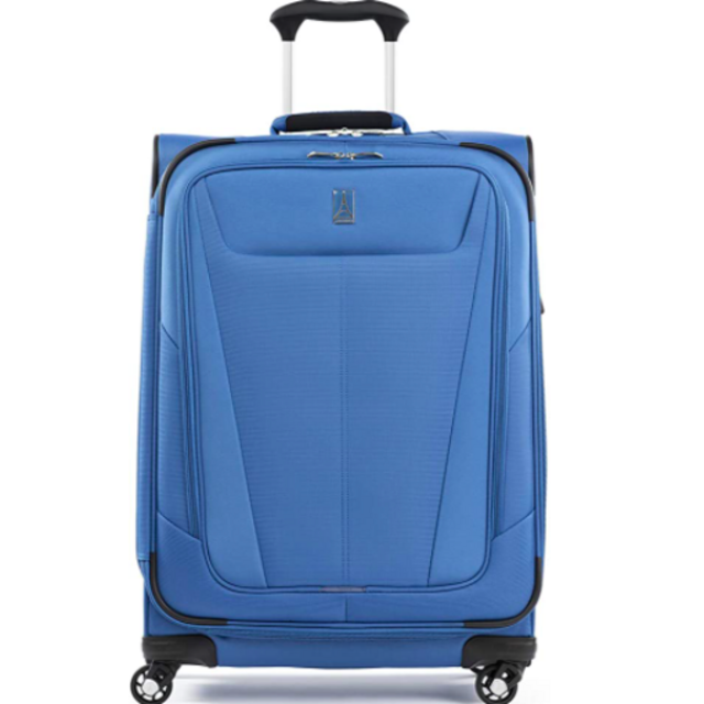 Travelpro Maxlite 5 Softside Expandable Spinner Wheel Luggage, Sapphire Blue, Checked-Medium 25-Inch