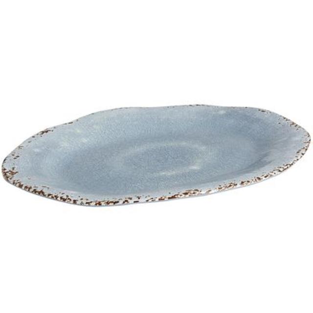Carmelo Melamine Serving Platter - Gray