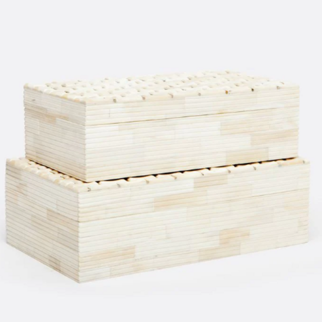 Tage Textured Boxes, Set of 2