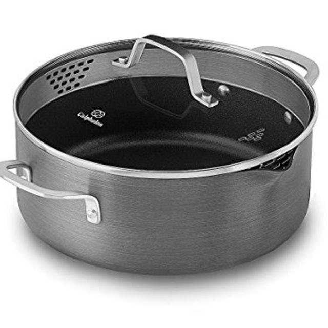 Calphalon Classic Nonstick Dutch Oven with Cover, 5 quart, Grey
