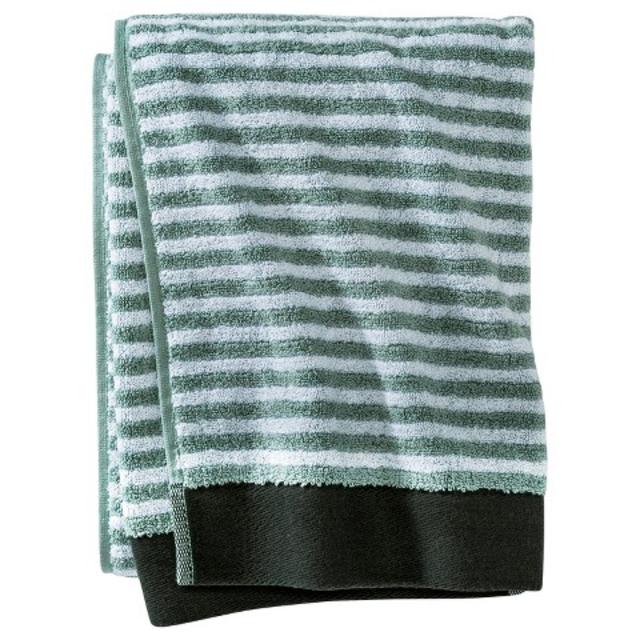 Nate Berkus™ Pinstipe Bath Towels - Gray/Aqua product details page
