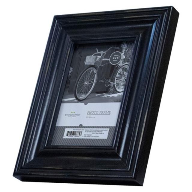 Threshold™ Frame Distressed - Wood Black 4X6 product details page