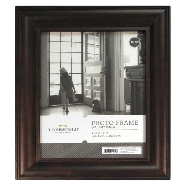 Threshold™ Wood Mantel Frame - Stained Walnut 8x10 product details page