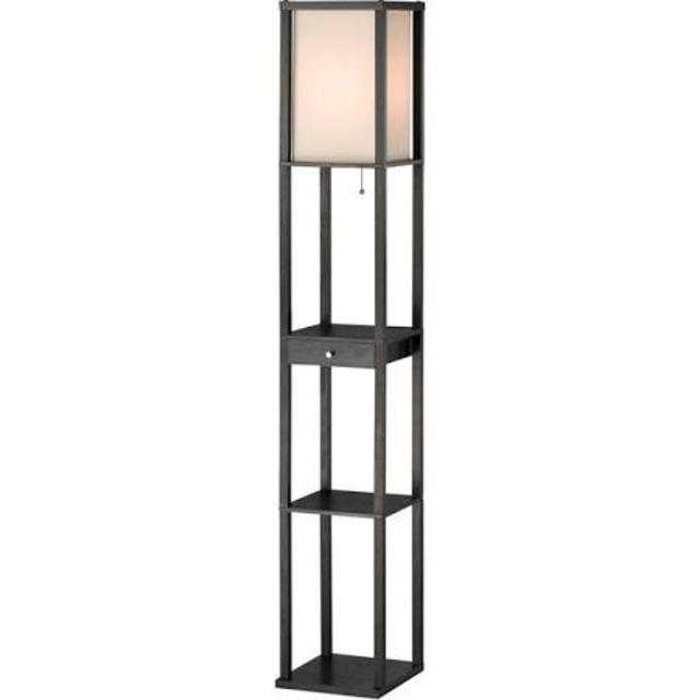 Adesso 3133-01 Parker Floor Lamp in Black