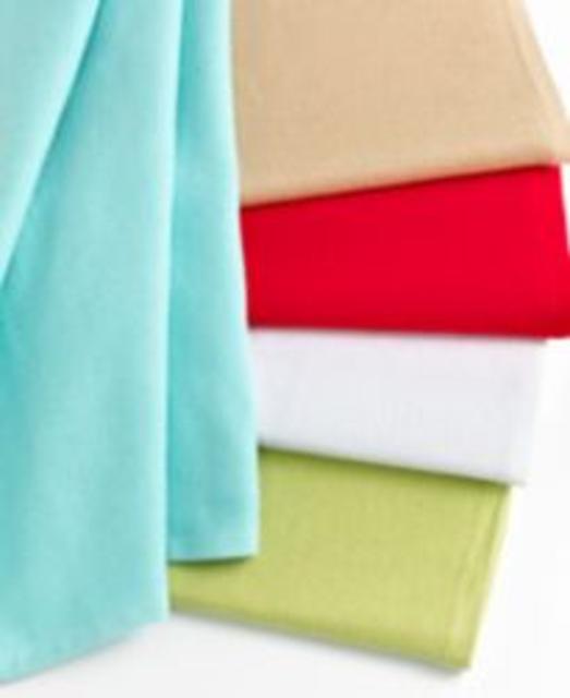 Martha Stewart Collection Pique Kitchen Towels Set of 3, Red