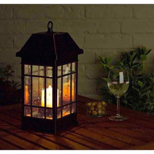 Smart Solar San Rafael II Mission Solar Pillar Candle Lantern