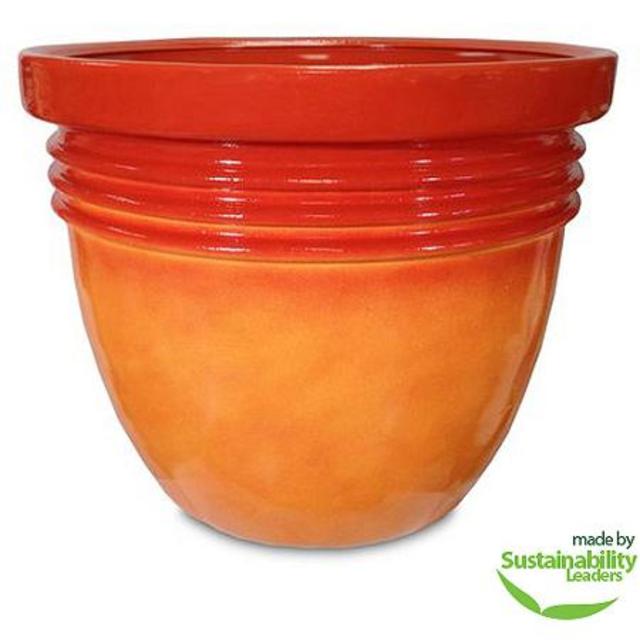 Better Homes and Gardens 16" Bombay Decorative Planter, Marigold