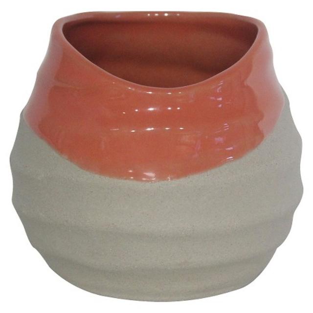 Threshold 4.5" Clay Dipped Planter Coral product details page
