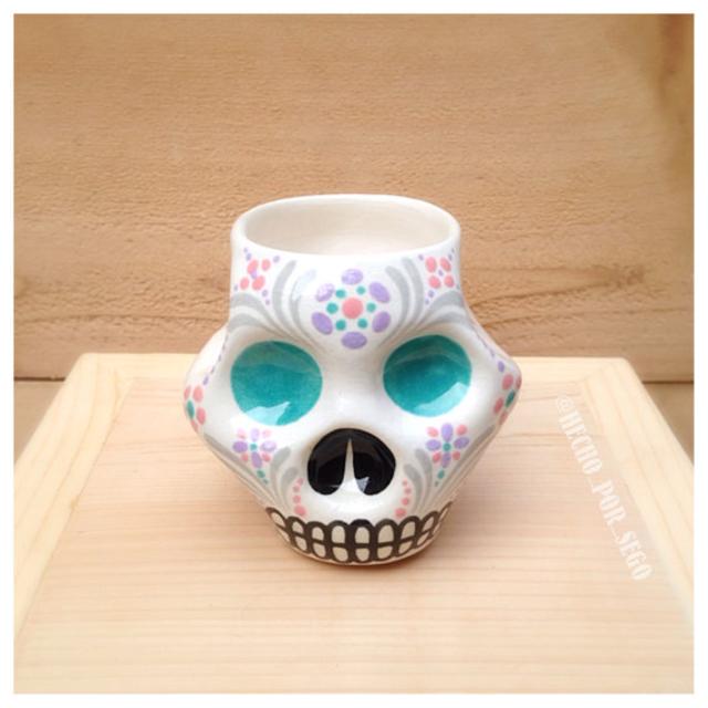 Ceramic Skull Planter