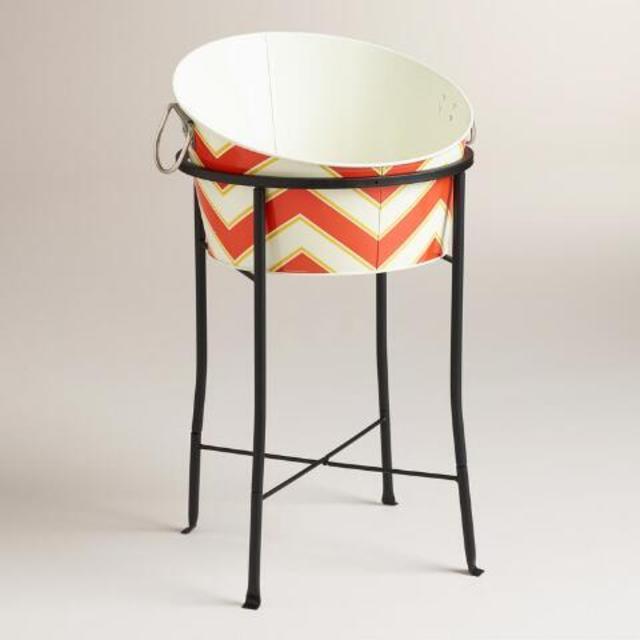 Black Metal Party Tub Stand