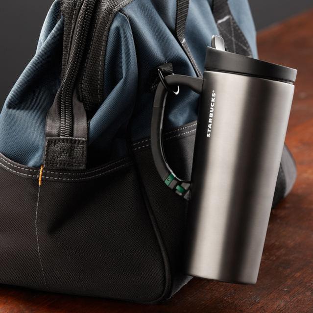 Stainless Steel Clip Tumbler with Handle, 16 fl oz