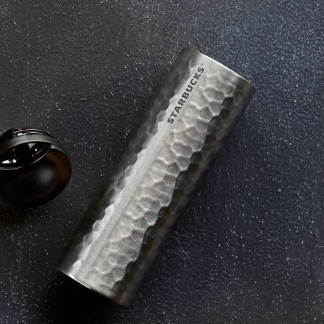 Stainless Steel Hammered Tumbler - Silver, 16 fl oz