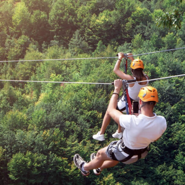 Zip-lining for 2 in Costa Rica