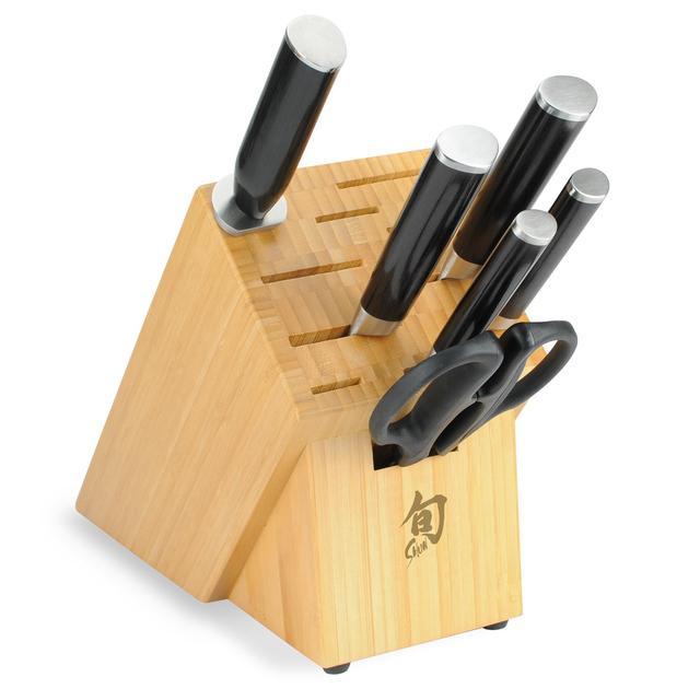 Shun Classic 7-Piece Block Set with Bamboo Block